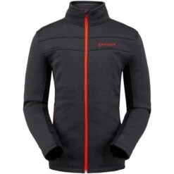 Spyder Men's Encore Full Zip Fleece Jacket 14 Spyder Men's Encore Full Zip Fleece Jacket -Ski Equipment 191250001 encore fz flc blk