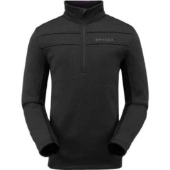 Spyder Men's Encore Half Zip Fleece Jacket 24 Spyder Men's Encore Half Zip Fleece Jacket -Ski Equipment 191252001 encore halfz flc blk