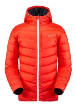 Spyder Men's Timeless Hoodie Down Jacket - 2021 Model -Ski Equipment fw2021 spyder menstimelesshoodiedownjacket volcano