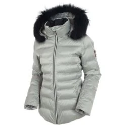 Sunice Women's Fiona Jacket With Real Fur 22 Sunice Women's Fiona Jacket With Real Fur -Ski Equipment fw22 sunice fiona silver