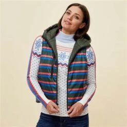 Krimson Klover Women's Vesta Reversible Hooded Vest -Ski Equipment fw23 2050 312 studio 1616
