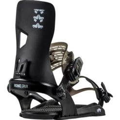 Rome Snowboards Men's Crux Snowboard Binding 5 Rome Snowboards Men's Crux Snowboard Binding -Ski Equipment fw23 2223 rome bdg crux blk main
