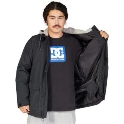 DC Shoes Men's Bandwidth Jacket 20 DC Shoes Men's Bandwidth Jacket -Ski Equipment fw23 dc mensbandwidthjacket black 3