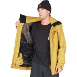 DC Shoes Men's Command 45K Jacket -Ski Equipment fw23 dc menscommand45kjacket bronzemist 4
