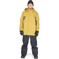 DC Shoes Men's Command 45K Jacket -Ski Equipment fw23 dc menscommand45kjacket bronzemist 5
