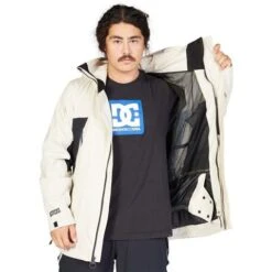 DC Shoes Men's Command 45K Jacket -Ski Equipment fw23 dc menscommand45kjacket pelican 3
