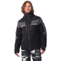 Obermeyer Men's Charger Jacket -Ski Equipment fw23 obermeyer menschargerjacket black 1