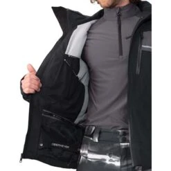 Obermeyer Men's Charger Jacket -Ski Equipment fw23 obermeyer menschargerjacket black 3