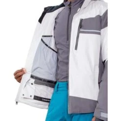 Obermeyer Men's Charger Jacket -Ski Equipment fw23 obermeyer menschargerjacket fog 4