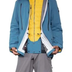 Obermeyer Men's Highlands Shell Jacket -Ski Equipment fw23 obermeyer menshighlandsshelljacket blueagave 4