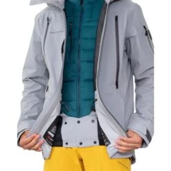 Obermeyer Men's Highlands Shell Jacket -Ski Equipment fw23 obermeyer menshighlandsshelljacket shale 4