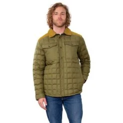 Obermeyer Men's Wilder Down Shirt -Ski Equipment fw23 obermeyer menswilderdownshirt tundra