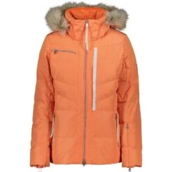 Obermeyer Women's Circe Down Jacket -Ski Equipment fw23 obermeyer womenscircedownjacket cantaloupe 1