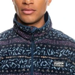 Quiksilver Men's Aker HZ Fleece -Ski Equipment fw23 quiksilver mensakerhzfleece dustyorchidnordicchannel 3