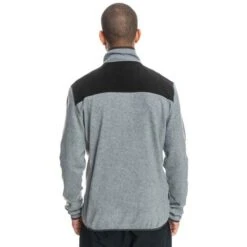 Quiksilver Men's Aker HZ Fleece -Ski Equipment fw23 quiksilver mensakerhzfleece heathergrey 2