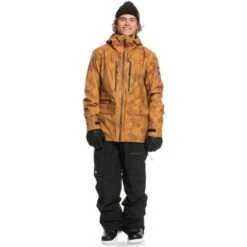 Quiksilver Men's S Carlson Stretch Quest Jacket 7 Quiksilver Men's S Carlson Stretch Quest Jacket -Ski Equipment fw23 quiksilver menscarlsonstretchquestjacket buckthornbrownfadeoutcamo 3