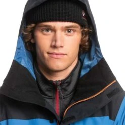Quiksilver Men's Mission Block Jacket -Ski Equipment fw23 quiksilver mensmissionblockjacket trueblack 4