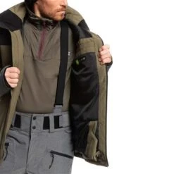 Quiksilver Men's Mission Plus Jacket -Ski Equipment fw23 quiksilver mensmissionplusjacket grapeleaf 4