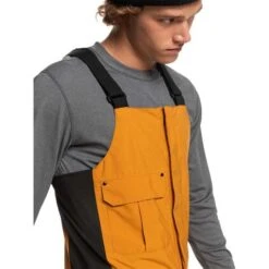 Quiksilver Men's Utility Bib -Ski Equipment fw23 quiksilver mensutilitybib buckthornbrown 3
