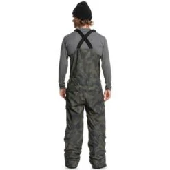 Quiksilver Men's Utility Bib -Ski Equipment fw23 quiksilver mensutilitybib trueblackfadeoutcamo 2