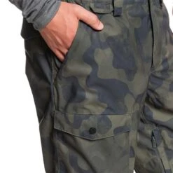 Quiksilver Men's Utility Bib -Ski Equipment fw23 quiksilver mensutilitybib trueblackfadeoutcamo 4