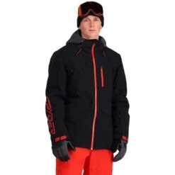 Spyder Men's Anthem GTX Insulated Jacket -Ski Equipment fw23 spyder mensanthemgtxinsulatedjacket blackvolcano 1