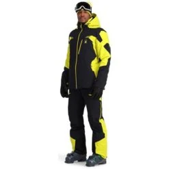 Spyder Men's Leader Jacket 35 Spyder Men's Leader Jacket -Ski Equipment fw23 spyder mensleadergtxjacket blackcitron 3