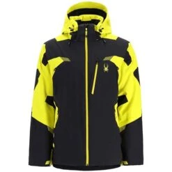 Spyder Men's Leader Jacket 36 Spyder Men's Leader Jacket -Ski Equipment fw23 spyder mensleadergtxjacket blackcitron 4