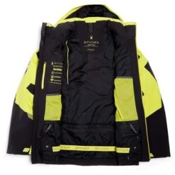 Spyder Men's Leader Jacket 37 Spyder Men's Leader Jacket -Ski Equipment fw23 spyder mensleadergtxjacket blackcitron 5