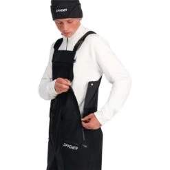 Spyder Men's Sanction Bib -Ski Equipment fw23 spyder menssanctionbib black 3
