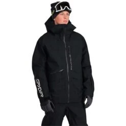 Spyder Men's Sanction Jacket -Ski Equipment fw23 spyder menssanctionjacket black 1