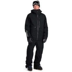 Spyder Men's Sanction Jacket -Ski Equipment fw23 spyder menssanctionjacket black 3