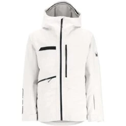 Spyder Men's Sanction Jacket -Ski Equipment fw23 spyder menssanctionjacket vanillaice 4