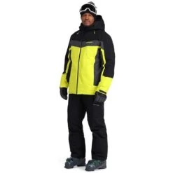 Spyder Men's Seventy - Eight Jacket 22 Spyder Men's Seventy - Eight Jacket -Ski Equipment fw23 spyder mensseventyeightjacket blackcitron 3