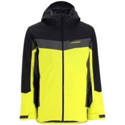 Spyder Men's Seventy - Eight Jacket 23 Spyder Men's Seventy - Eight Jacket -Ski Equipment fw23 spyder mensseventyeightjacket blackcitron 4