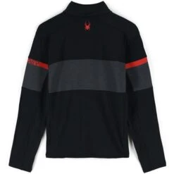 Spyder Men's Speed Full Zip Fleece Jacket -Ski Equipment fw23 spyder mensspeedfullzipfleecejacket blackvolcano 2