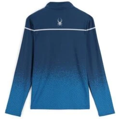 Spyder Men's Spirit Of '78 Zip T-Neck 23 Spyder Men's Spirit Of '78 Zip T-Neck -Ski Equipment fw23 spyder mensspiritof78ziptneck fadedgeocollegiate 2