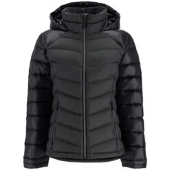 Spyder Women's Timeless Hoodie Down Jacket -Ski Equipment fw23 spyder womenstimelesshoodiedownjacket black 3