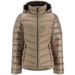 Spyder Women's Timeless Hoodie Down Jacket -Ski Equipment fw23 spyder womenstimelesshoodiedownjacket cashmere 3