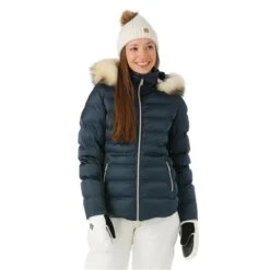 Sunice Women's Fiona Jacket With Real Fur 17 Sunice Women's Fiona Jacket With Real Fur -Ski Equipment fw23 sunice womensfionajacketrealfur midnight model1