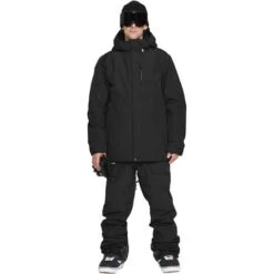 Volcom Men's L Ins Gore-Tex Jacket 32 Volcom Men's L Ins Gore-Tex Jacket -Ski Equipment fw23 volcom menslinsulatedgoretexjacket black 3