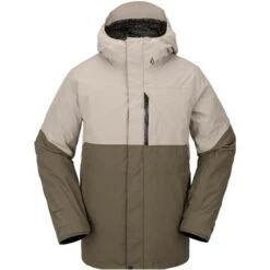 Volcom Men's L Ins Gore-Tex Jacket 24 Volcom Men's L Ins Gore-Tex Jacket -Ski Equipment fw23 volcom menslinsulatedgoretexjacket darkkhaki 1