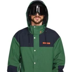 Volcom Men's Longo Gore-Tex Jacket 10 Volcom Men's Longo Gore-Tex Jacket -Ski Equipment fw23 volcom menslongogoretexjacket military 3
