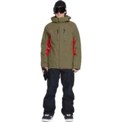 Volcom Men's TDS 2L Gore-Tex Jacket 7 Volcom Men's TDS 2L Gore-Tex Jacket -Ski Equipment fw23 volcom menstds2lgoretexjacket darkteak 3