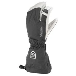 Hestra Army Leather Heli Ski Glove (3 Finger) 6 Hestra Army Leather Heli Ski Glove (3 Finger) -Ski Equipment hestra army leather heli 3 finger gloves mens grey