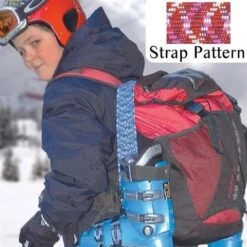 Fast Strap Fast Strap Spring Loaded Ski Boot Strap -Ski Equipment hot pink multi fast strap spring loaded ski boot strap 27106
