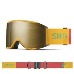 Smith Squad MAG Goggle -Ski Equipment smi squad mag saffron sun blk gold m0043106w99mn