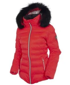 Sunice Women's Fiona Jacket With Real Fur 20 Sunice Women's Fiona Jacket With Real Fur -Ski Equipment suni wel1804f scarlet red1