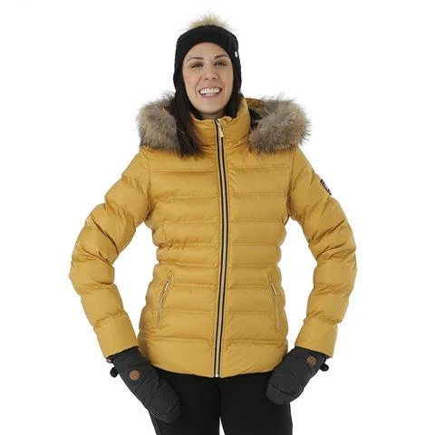 Sunice Women's Fiona Jacket With Real Fur 1 Sunice Women's Fiona Jacket With Real Fur